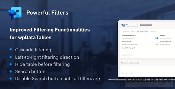 Powerful Filters for wpDataTables v1.1