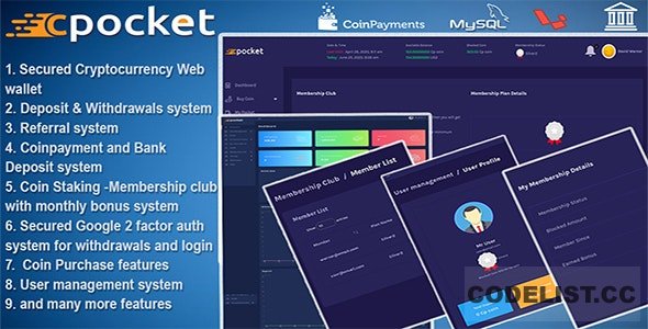 Cpocket v1.2 - Cryptocurrency Wallet