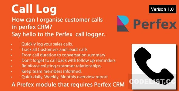 Call Log module for Perfex CRM v1.2.1