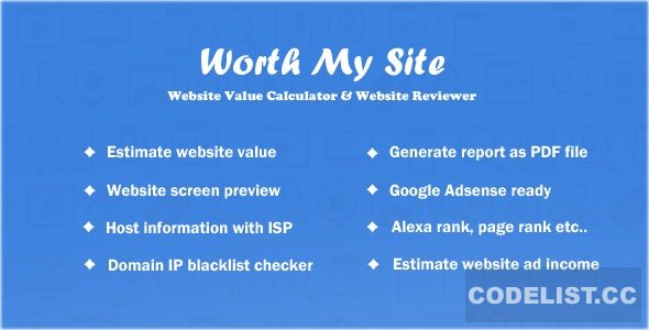 Worth My Site v1.9.9 - Website Value Calculator - nulled