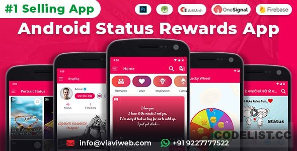 Android Status App With Reward Point v13.0