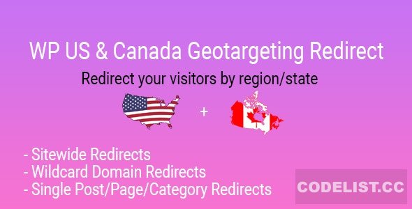 WP US&Canada State Geotargeting Redirect v1.0