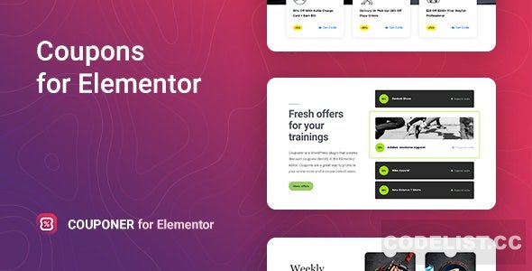 Couponer v1.1.5 - Discount Coupons for Elementor