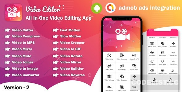 Android Video Editor V2.0 - All In One Video Editor App (64bit)