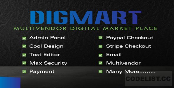 DigMart v3.6.0 - Multivendor Digital MarketPlace PHP