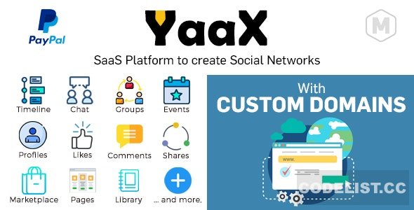 YaaX v1.2.5 - SaaS platform to create social networks - With Custom Domains - nulled