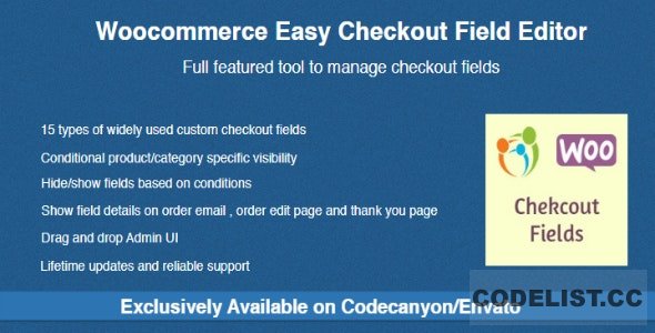 Woocommerce Easy Checkout Field Editor v2.7.3