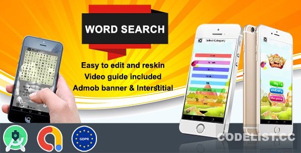 Word Search (Admob + GDPR + Android Studio) - 26 august 2020