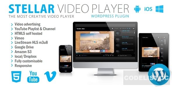 Stellar Video Player v2.2 - WordPress plugin