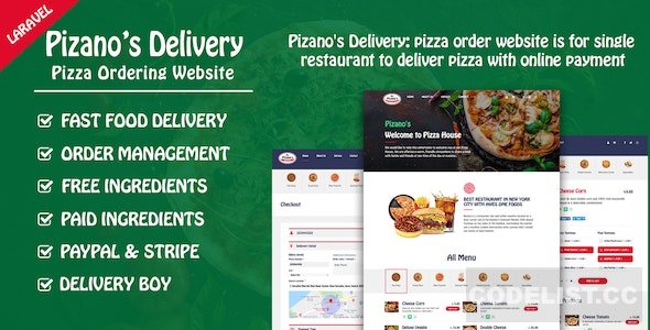 Pizano's Delivery v1.0 - Unlimited pizza order website