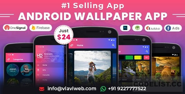 Android Wallpapers App v1.0 - (HD, Full HD, 4K, Ultra HD Wallpapers) - nulled