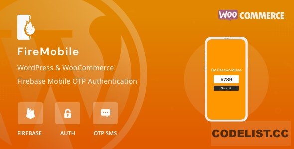 FireMobile v1.0.8 - WordPress & WooCommerce firebase mobile OTP authentication