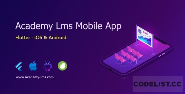 Academy Lms Mobile App v1.0 - Flutter iOS & Android