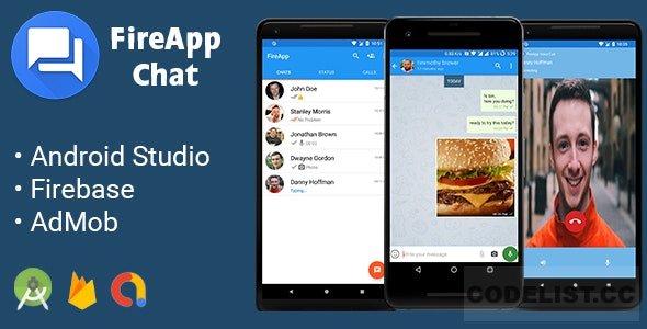 FireApp Chat v1.3.2 - Android Chatting App with Groups Inspired by WhatsApp