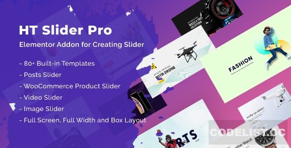 HT Slider Pro For Elementor v1.0.8