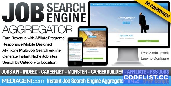 Instant Job Search Engine Aggregator v4.2