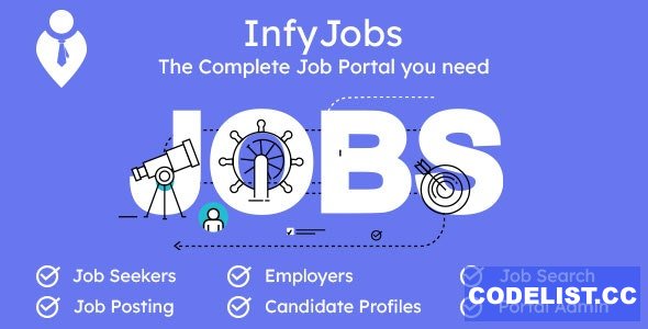 InfyJobs v2.1.0 - Laravel Job Portal Script with Website