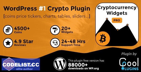 Cryptocurrency Widgets Pro v2.5.2 - WordPress Crypto Plugin