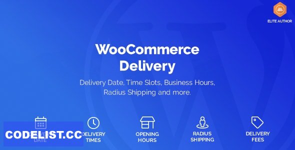 WooCommerce Delivery v1.1.5.1 - Delivery Date & Time Slots