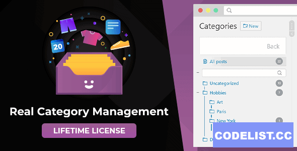 WordPress Real Category Management v3.4.0 - Content Management in Category Folders with WooCommerce Support