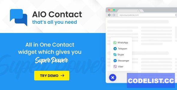 AIO Contact v2.2.0 - All in One Contact Widget