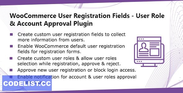 WooCommerce User Registration Plugin v1.0.7 - Custom Fields, validate login & customer roles