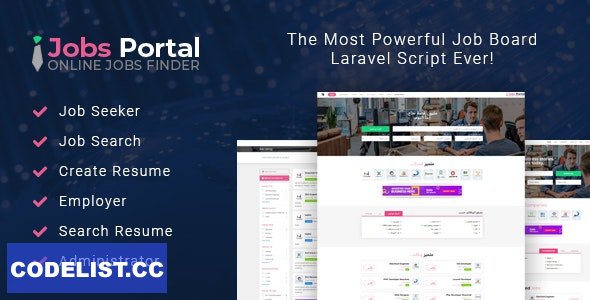 Jobs Portal v3.4 - Job Board Laravel Script