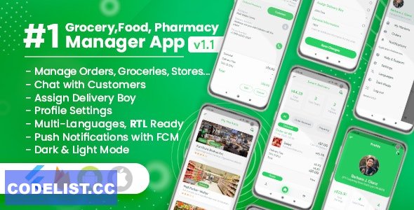 Owner / Vendor for Groceries, Foods, Pharmacies, Stores Flutter App v1.1.0