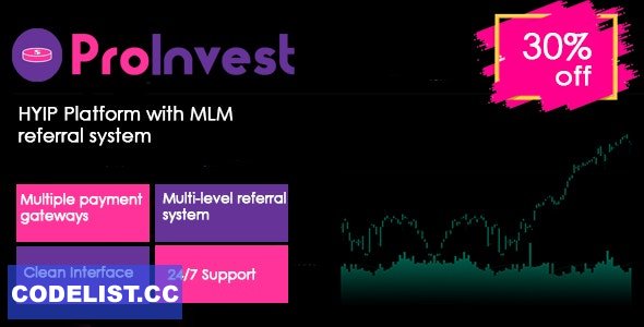 ProInvest v2.4 - CryptoCurrency and Online Investment Platform 