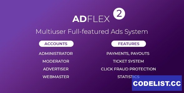 AdFlex v2.0.7 - Multi User Full-featured Ads System - nulled