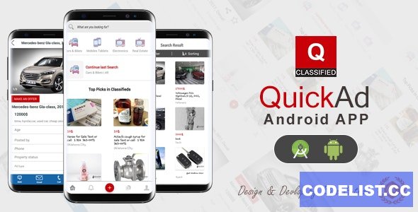 Quickad v1.6 - Classified Native Android App 