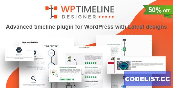 WP Timeline Designer Pro v1.0.0 - WordPress Timeline Plugin