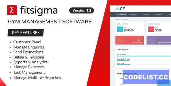 Fitsigma v1.2.8 - Gym Management Software