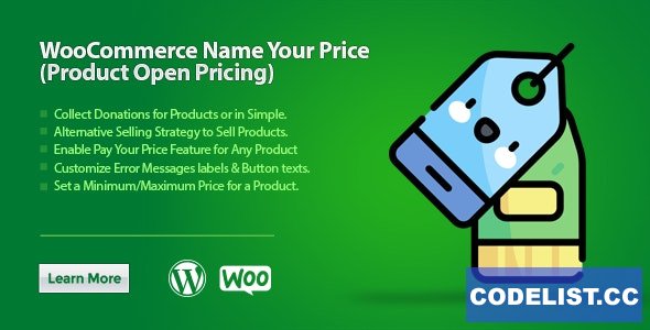 WooCommerce Name Your Price (Product Open Pricing) v2.1.0 