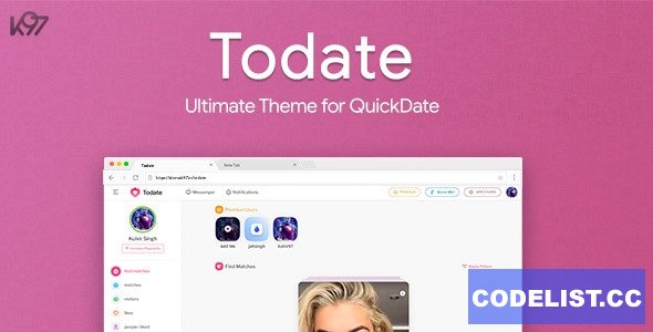 Todate v1.3 - The Ultimate QuickDate Theme