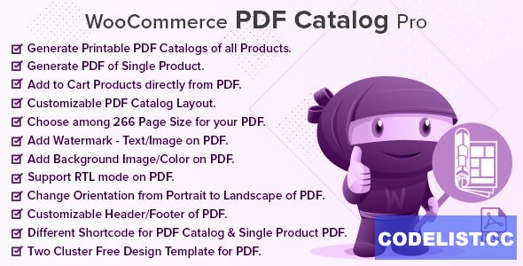 WooCommerce PDF Catalog Pro v2.0.0 