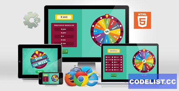 Spin the Wheel v1.0 - HTML5 Game (.capx)