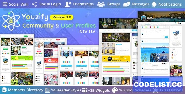 Youzify (formerly Youzer) v3.3.2 - BuddyPress Community & WordPress User Profile Plugin