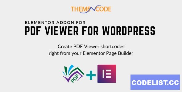 Elementor PDF Viewer for WordPress Addon v1.1.0 