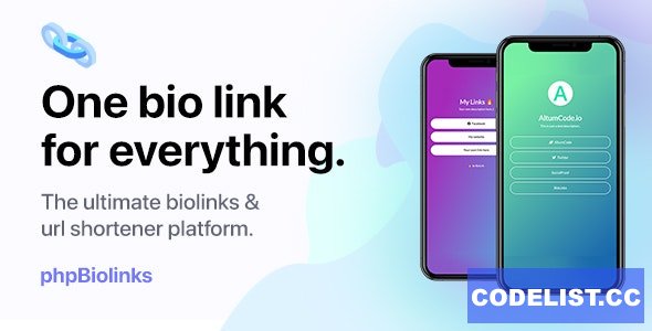 BioLinks v8.0 - Instagram & TikTok Bio Links & URL Shortener (SAAS Ready) - nulled