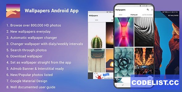 Wallpapers Android App v0.0.2 - Admob Ready