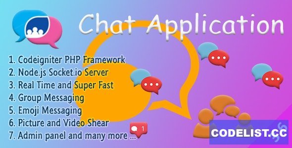 Chat Manager v3.6.5 - Codeigniter ( Socket.io) Node.js