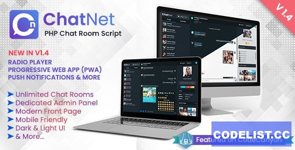 ChatNet v1.4 - PHP Chat Room & Private Chat Script - nulled