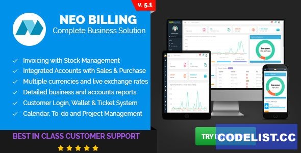 Neo Billing v5.1 - Accounting, Invoicing And CRM Software