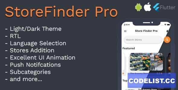 StoreFinder Pro Full App Flutter v1.0
