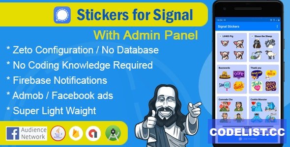 Stickers for signal app with admin panel v1.0