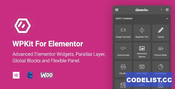 WPKit For Elementor v1.0.7 - Advanced Elementor Widgets Collection & Parallax Layer 