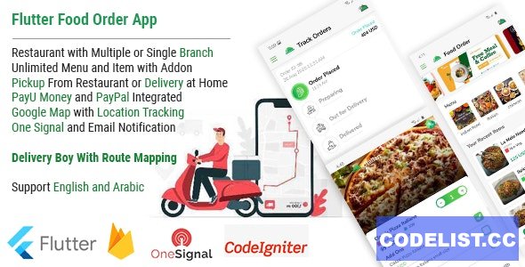 Single Restaurant Food Order Flutter full product Android & IOS + Delivery boy Native Android app v1.0