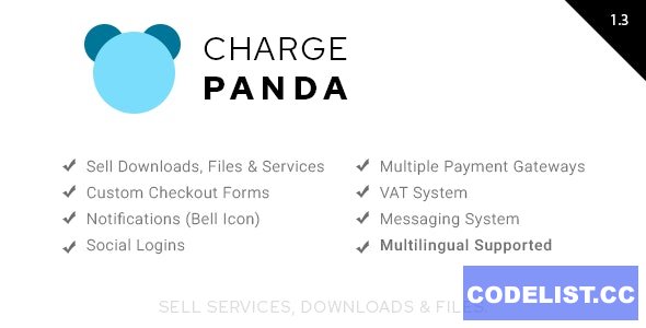ChargePanda v1.3.0 - Sell Downloads, Files and Services (PHP Script)