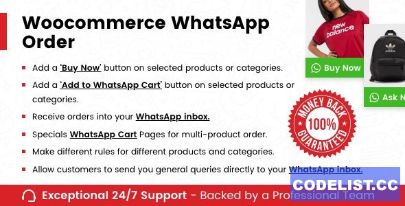 WooCommerce Whatsapp Order v1.0.4